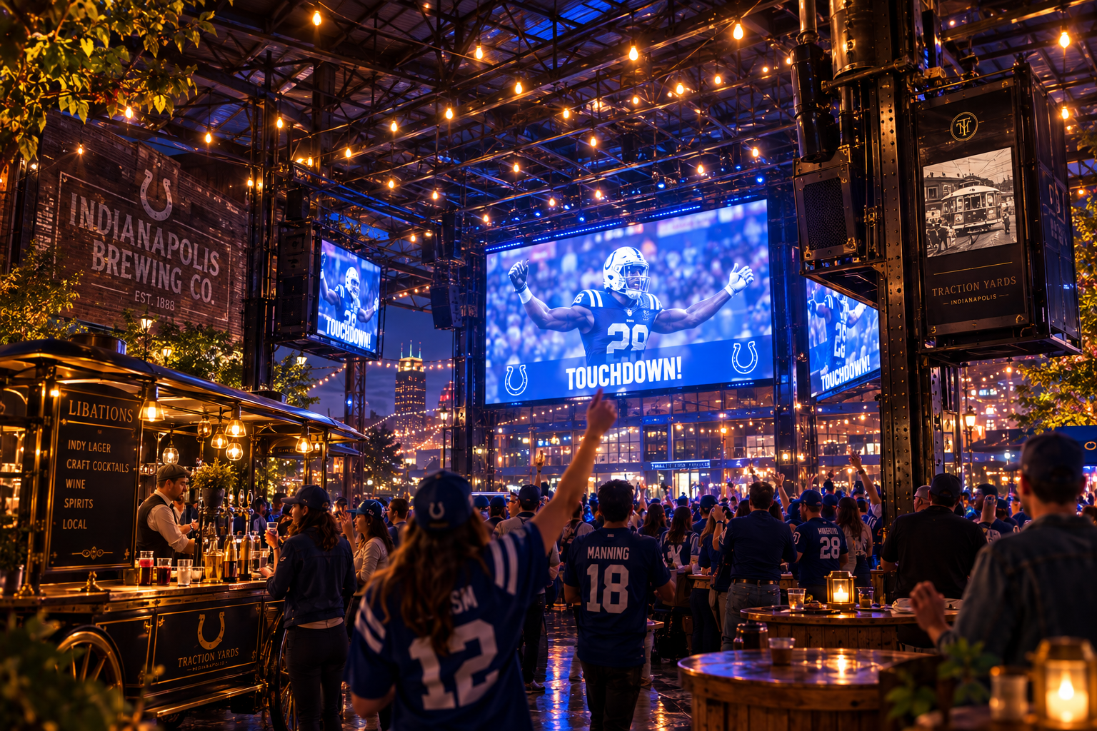 Concept visualization of a sports gathering at the Switchyard